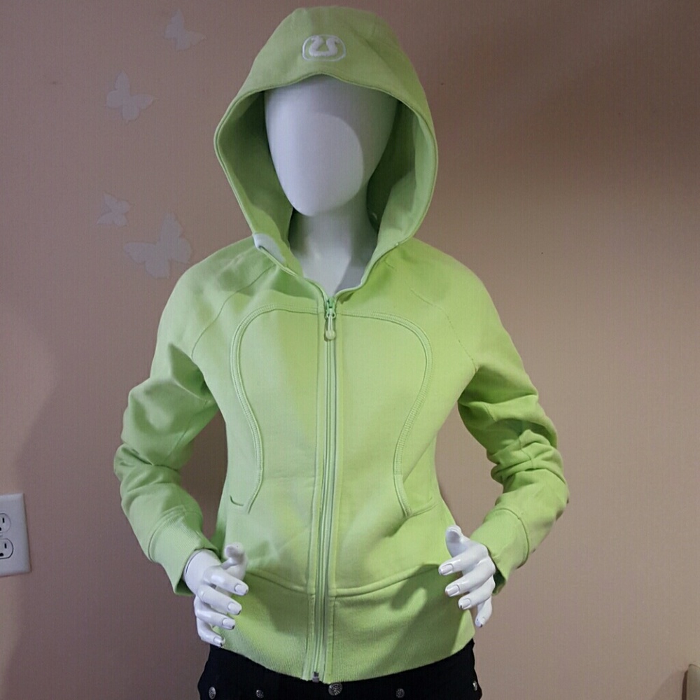 LULULEMON jacket neon green Sz 6
